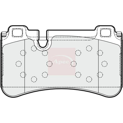 Apec Rear Brake Pad Set PAD1610