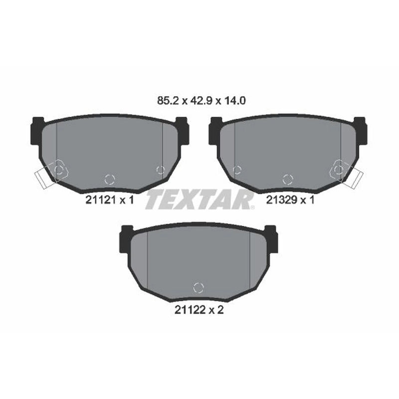 Textar Rear Brake Pad Set 2112102