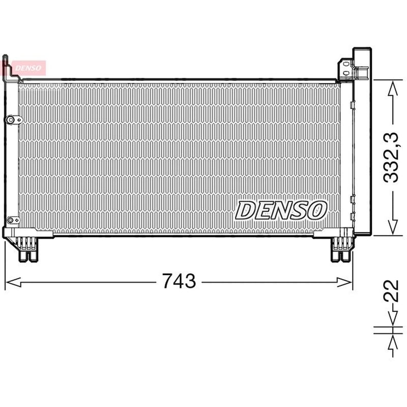 Denso Air Conditioning Condenser DCN51014