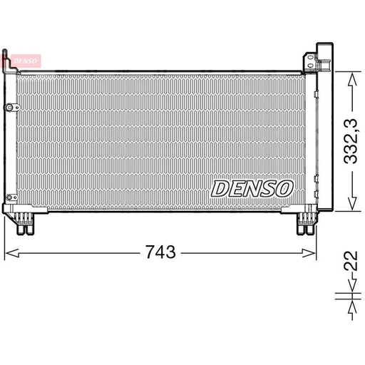 Denso Air Conditioning Condenser DCN51014