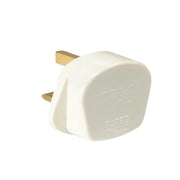 SMJ White Fused Plug 13A (Trade Pack 20) - TW13FP