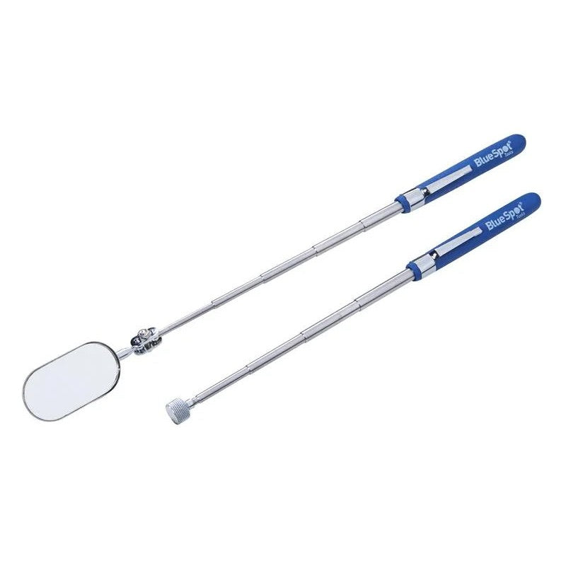 BlueSpot Tools Inspection Mirror and Pickup Tool Set, 2 Piece - 7306