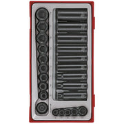 Teng Tools Impact Socket Set TT1 24 Pieces 1/4" & 3/8" Drive