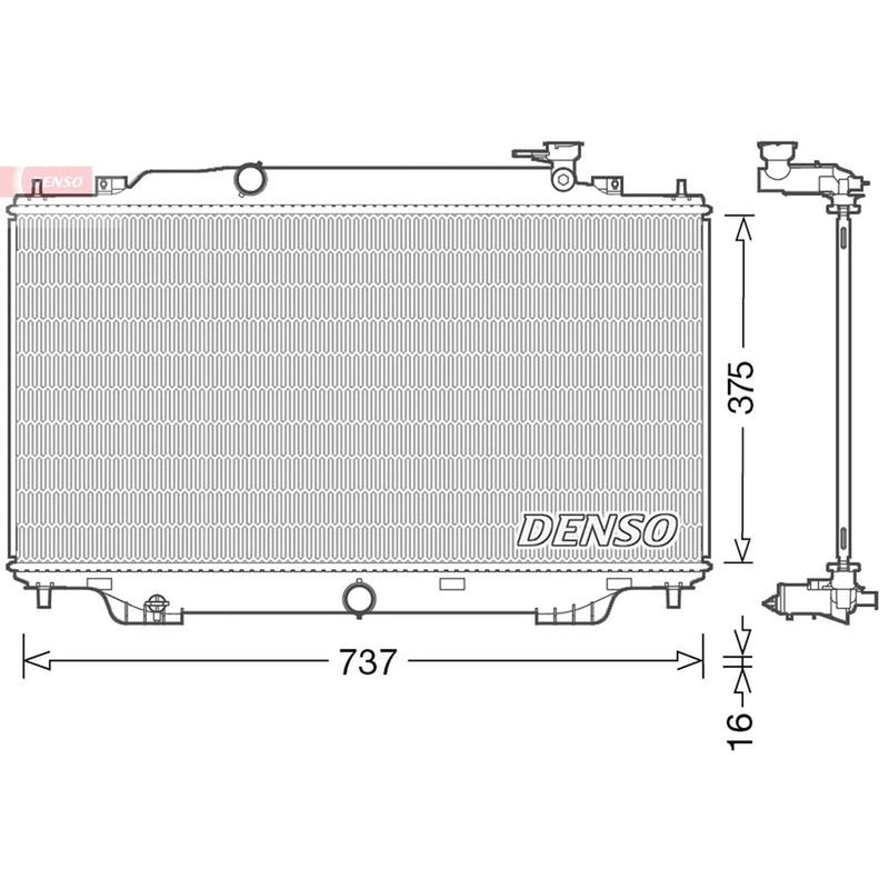 Denso Engine Radiator DRM44042