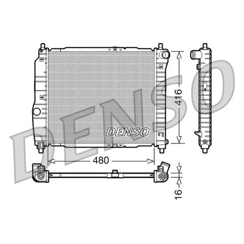 Denso Engine Radiator DRM15003