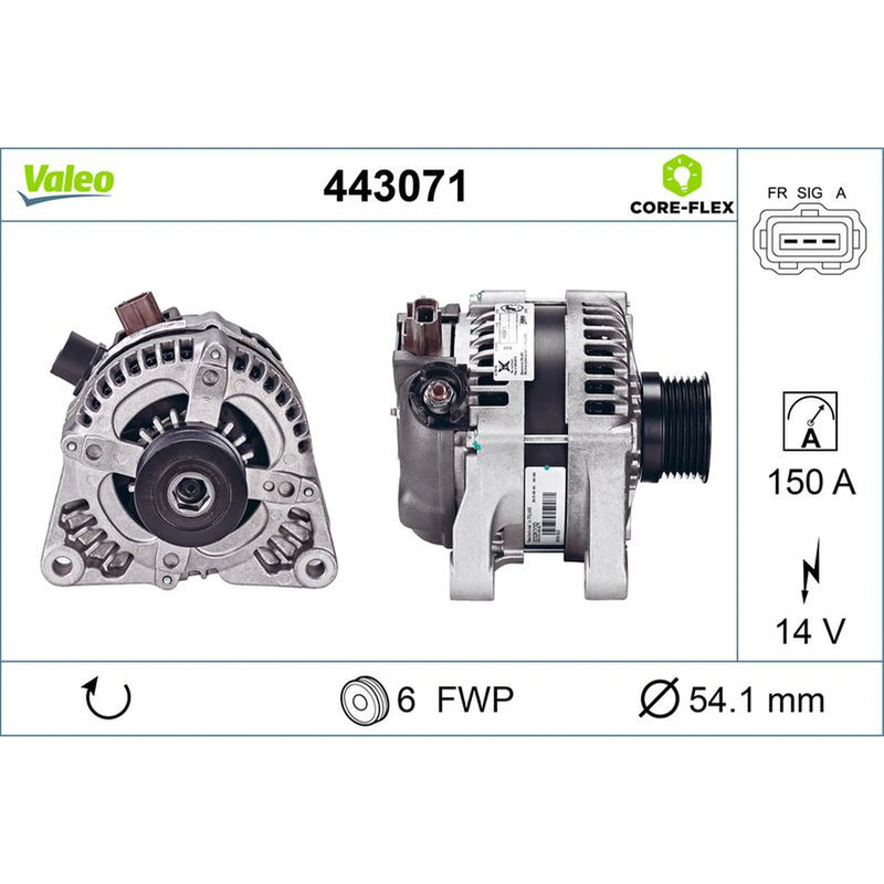 Valeo Car Alternator 12V 443071