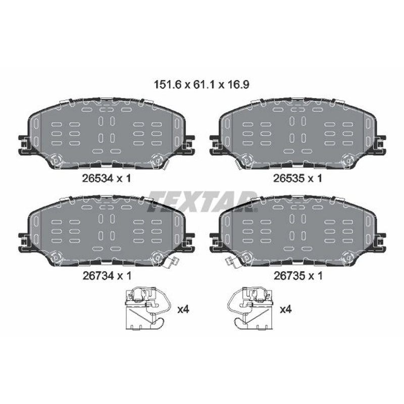 Textar Front Brake Pad Set 2653401