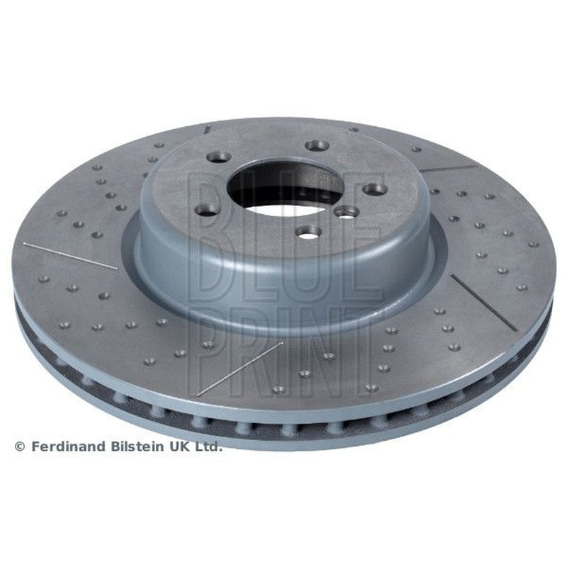 Blue Print 2 x Perforated/Vented Front Brake Discs ADB114380