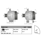 Denso Car Alternator 12V DAN1330