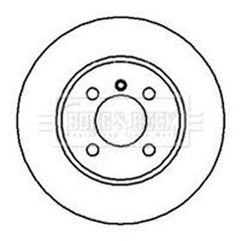 Borg & Beck 2 x Vented Front Brake Discs BBD4311