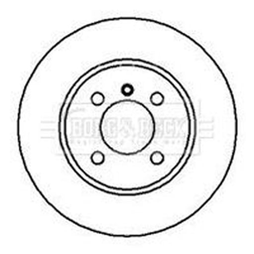 Borg & Beck 2 x Vented Front Brake Discs BBD4311