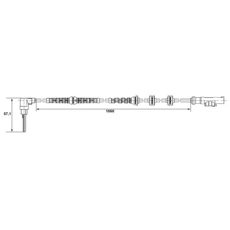 Bosch ABS Wheel Speed Sensor Front 0 265 007 685