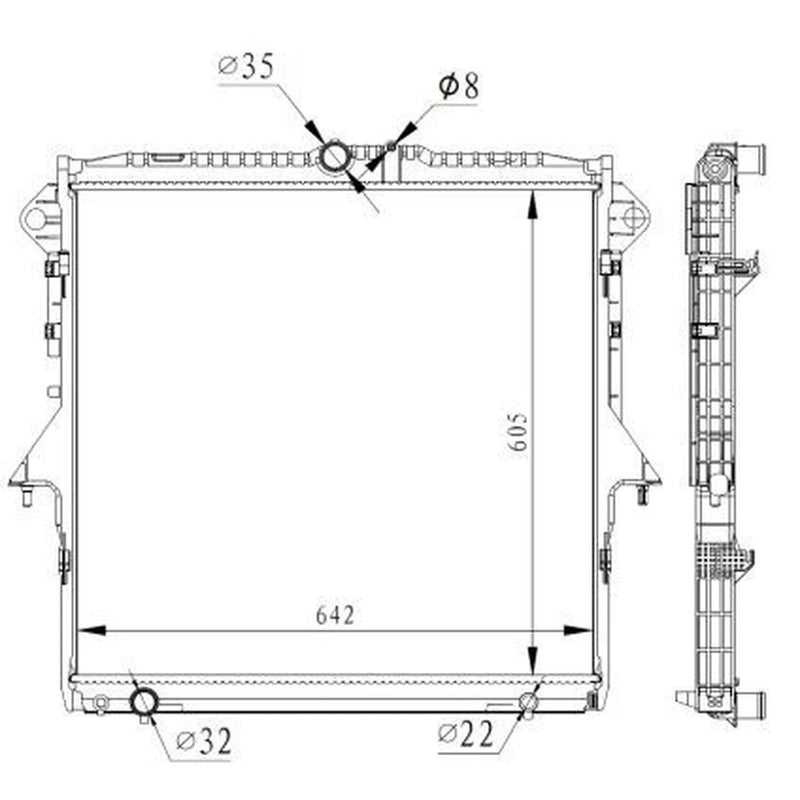 NRF Engine Radiator 59261