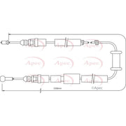 Apec Handbrake Cable Left Rear CAB1482