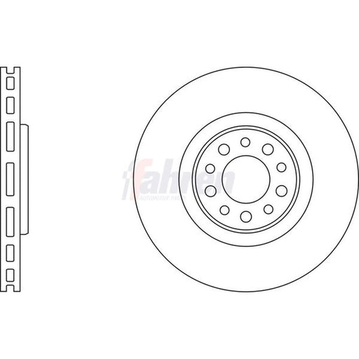 Fahren 2 x Front Brake Discs FBD6465