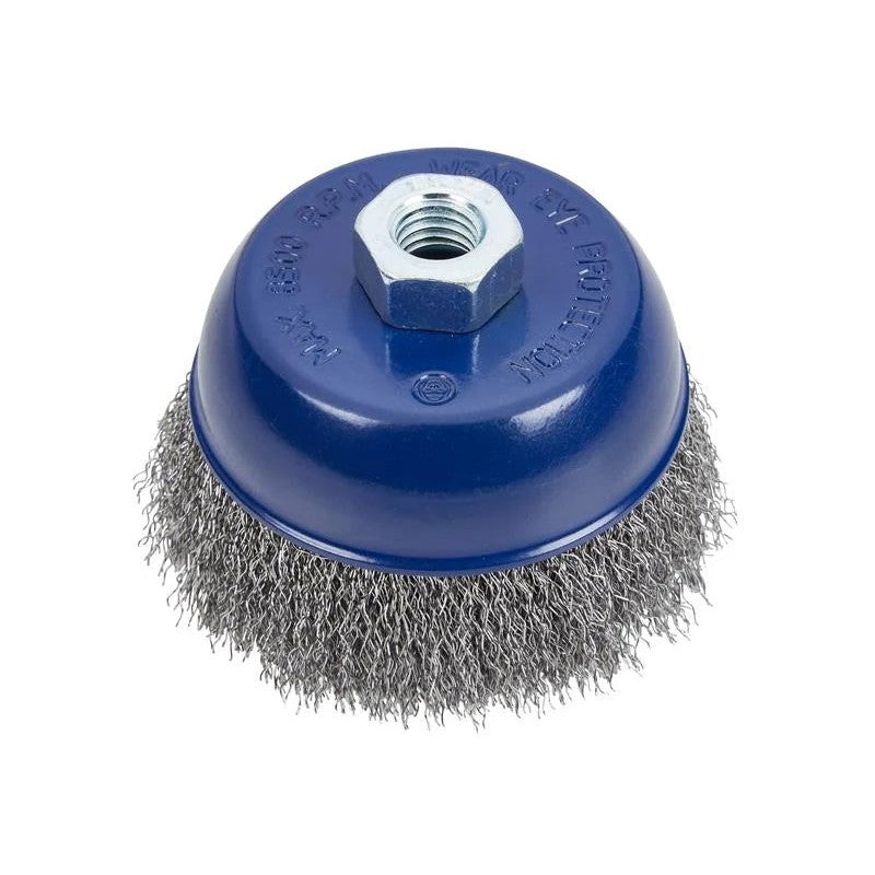BlueSpot Tools Steel Wire Cup Brush M14 X 2 65-100mm