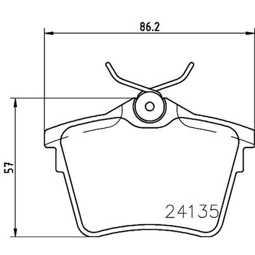 DON Rear Brake Pad Set PCP1284