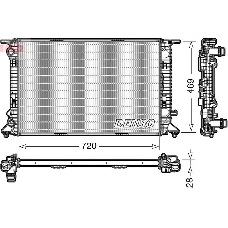 Denso Engine Radiator DRM02022