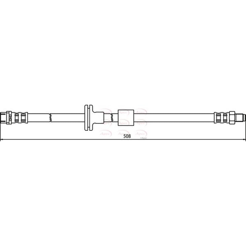 Apec Brake Hydraulic Hose Line Front HOS3431