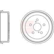 Apec Brake Drum Assembly Rear DRM9106