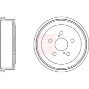 Apec Brake Drum Assembly Rear DRM9106
