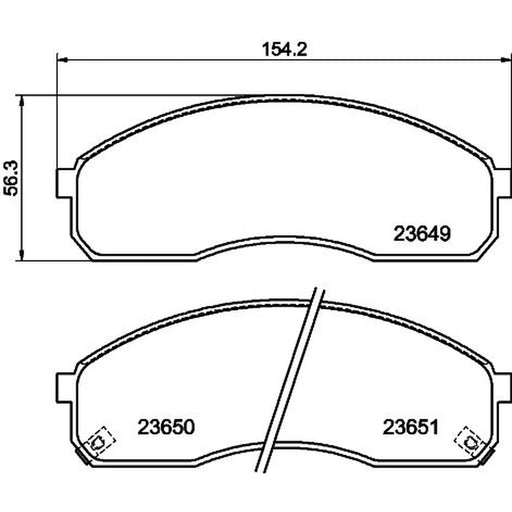 Mintex Front Brake Pad Set MDB3812