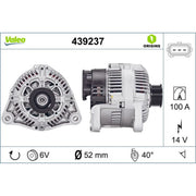 Valeo Car Alternator 12V 439237