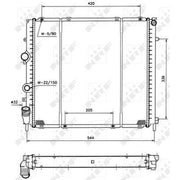 NRF Engine Radiator 58209