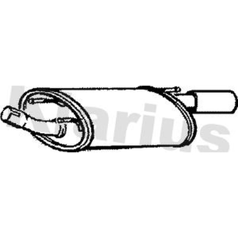 Klarius Box With Tail Pipe Rear FE683E