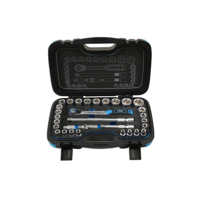 Laser Tools Socket Set 1/2"D 31pc - PL