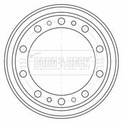 Borg & Beck Brake Drum Assembly Front BBR32573