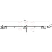 Apec Brake Hydraulic Hose Line Front Left HOS3532