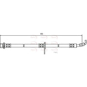 Apec Brake Hydraulic Hose Line Front Left HOS3532
