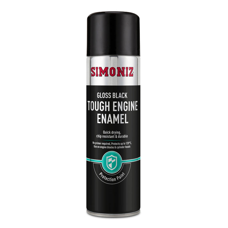 Simoniz Gloss Black Tough Car Spray Paint 500ml