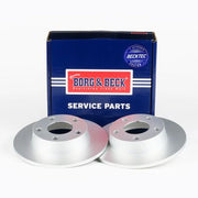 Borg & Beck 2 x Solid Rear Brake Discs BBD4287