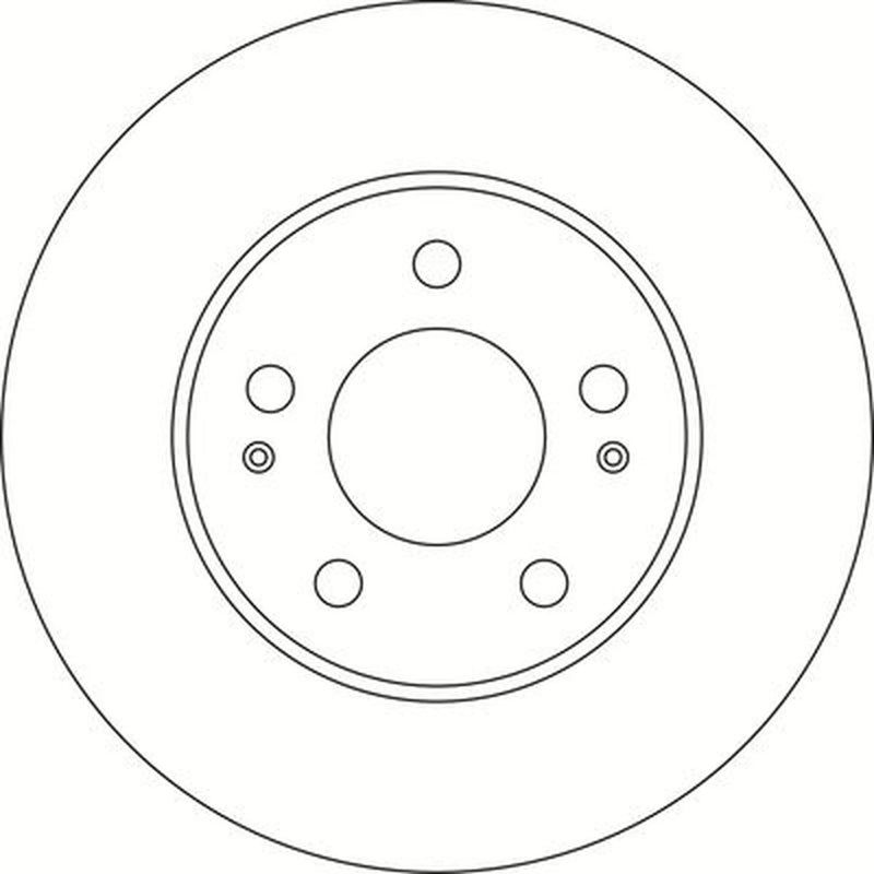Abtex 2 x Solid Rear Brake Discs BD1942S