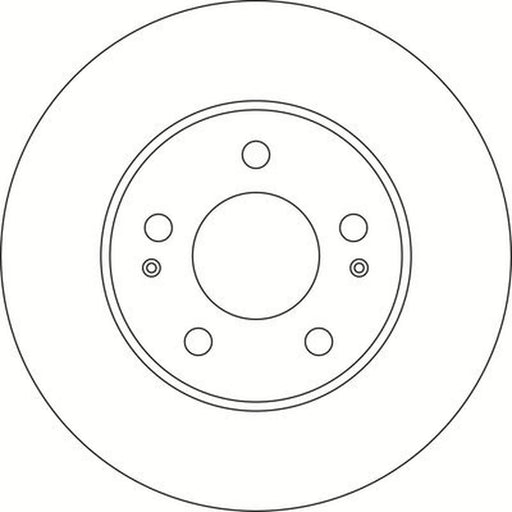 Abtex 2 x Solid Rear Brake Discs BD1942S