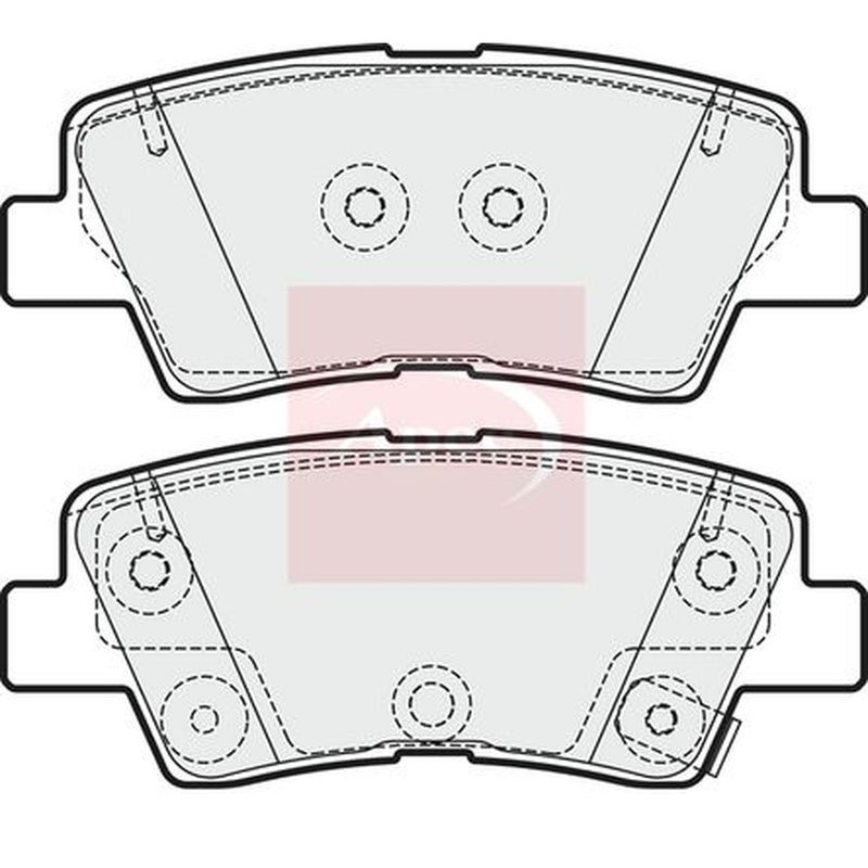 Apec Rear Brake Pad Set PAD1989