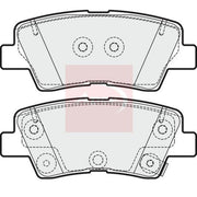 Apec Rear Brake Pad Set PAD1989