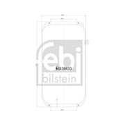 Febi Air Suspension Bellow 130mm Rear 38633