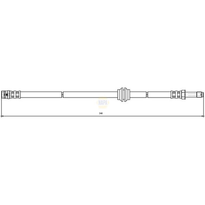 NAPA Brake Hydraulic Hose Line Front NBH1104