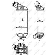 NRF Intercooler (Charge Air Cooler) 30462