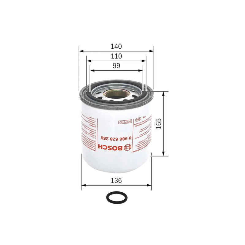 Bosch Cv Air Filter Z8256 (Hgv) 0 986 628 256