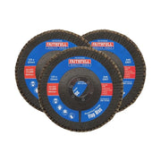 Faithfull Aluminium Oxide Flap Disc 125 x 22mm 40 Grit (3 Pack) - FAIFD12540A3