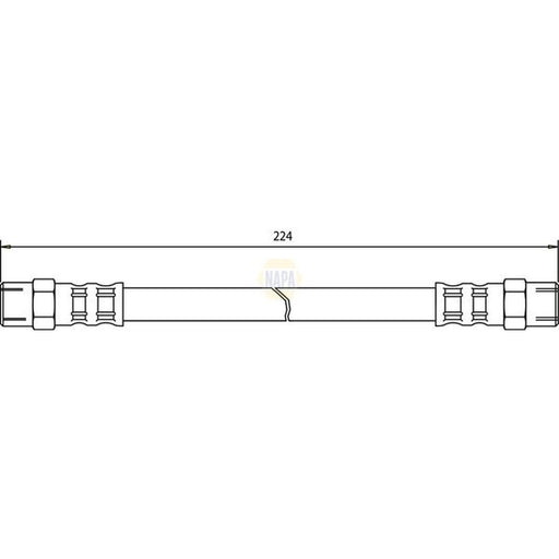 NAPA Brake Hydraulic Hose Line Rear NBH1111