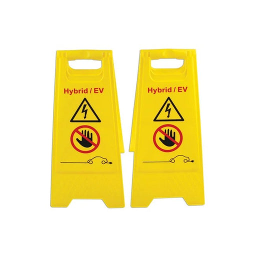 Laser Tools Hybrid/EV Floor Warning Signs 2pc - PL