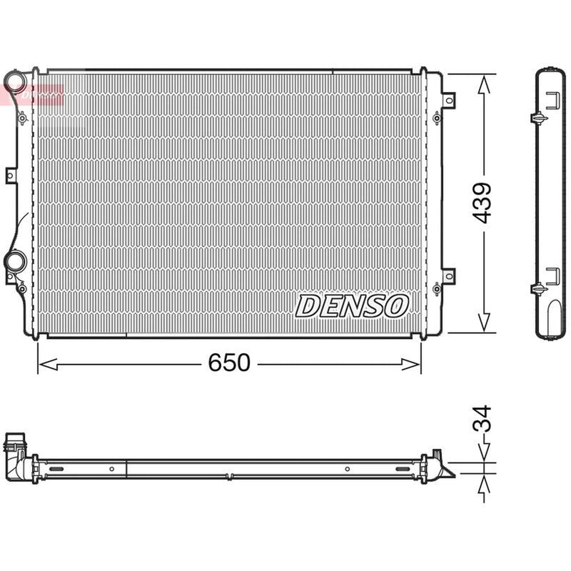Denso Engine Radiator DRM32041