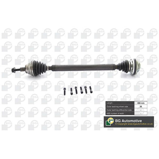 BGA CV Drive Shaft Driveshaft Front Right DS9631R