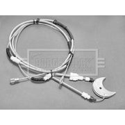 Borg & Beck Handbrake Cable Left Rear BKB1153