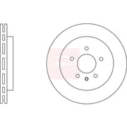Apec 2 x Vented Rear Brake Discs DSK2748
